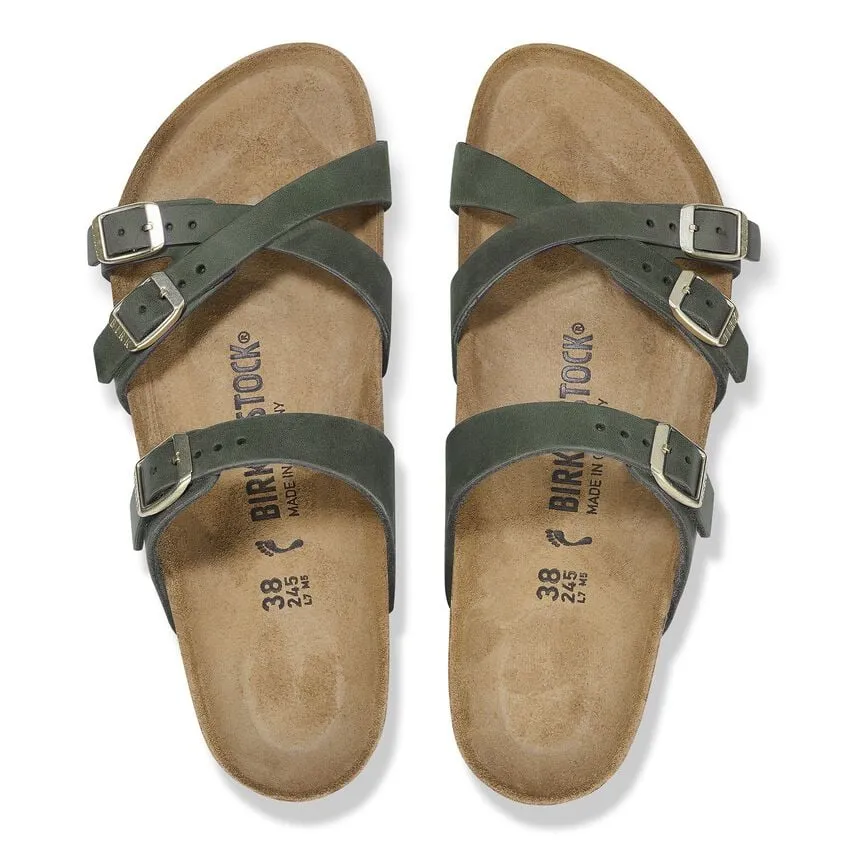 Birkenstock Franca Womens Sandals - Oiled Leather, Comfortable Adjustable Straps
