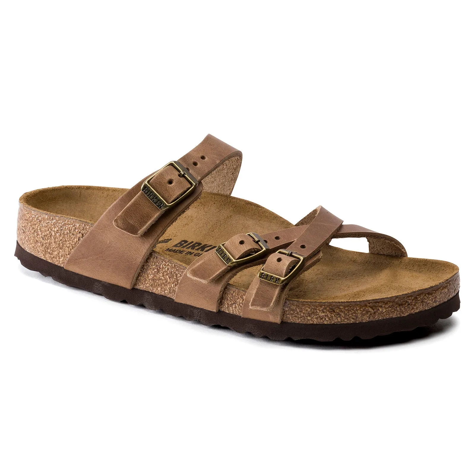 Birkenstock Franca Womens Sandals - Oiled Leather, Comfortable Adjustable Straps