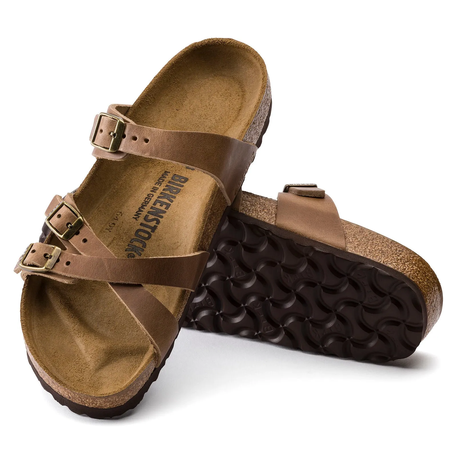 Birkenstock Franca Womens Sandals - Oiled Leather, Comfortable Adjustable Straps