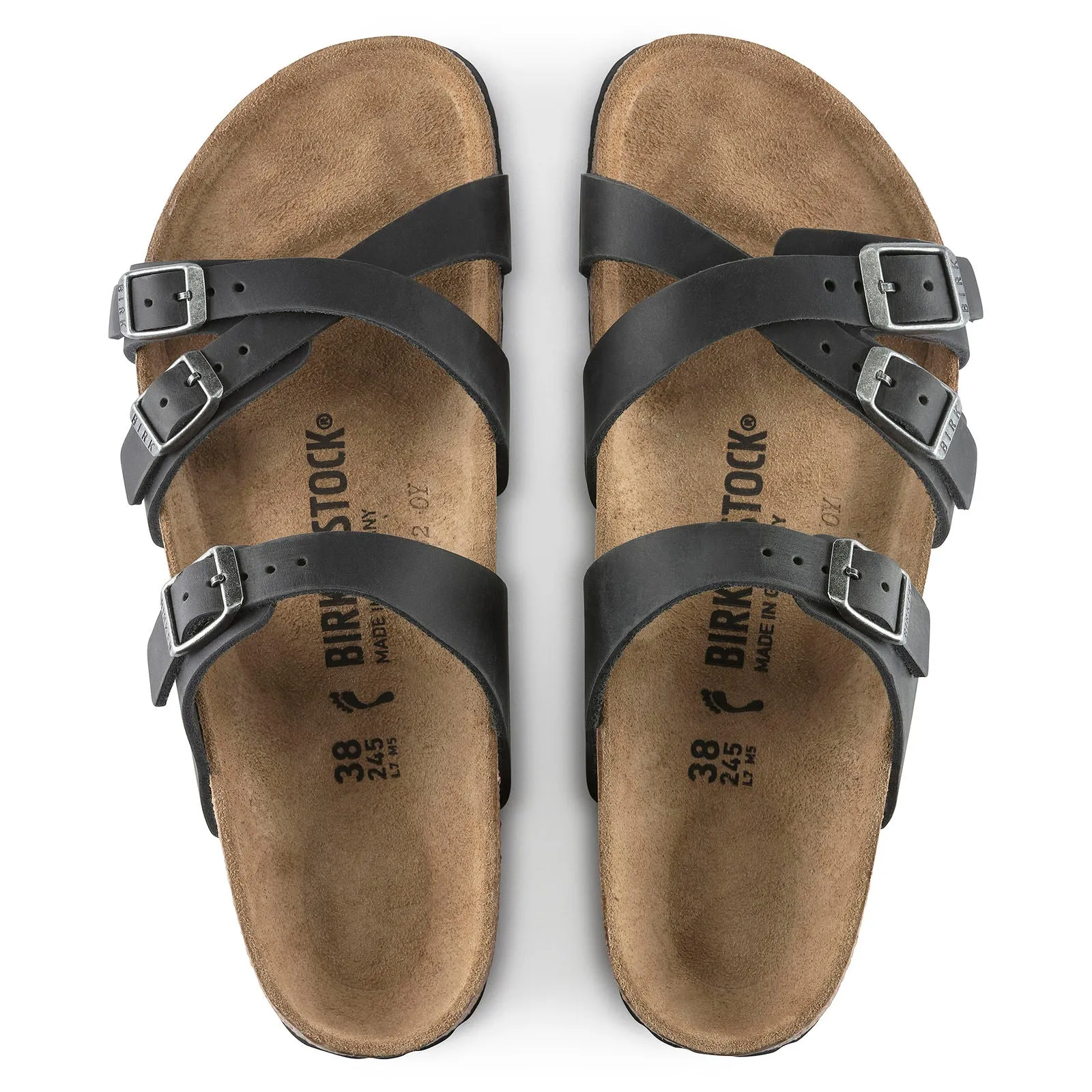 Birkenstock Franca Womens Sandals - Oiled Leather, Comfortable Adjustable Straps