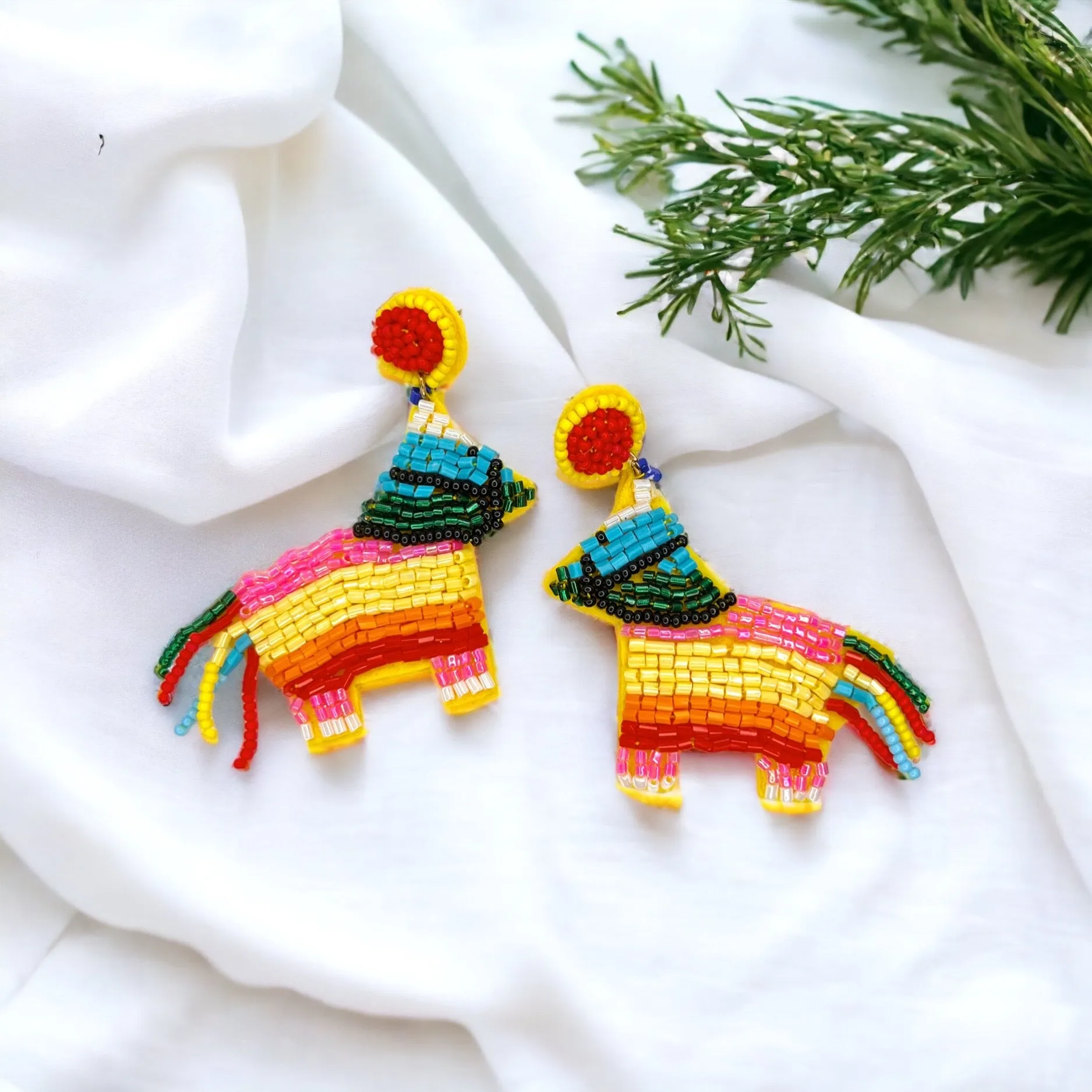Birthday Piñata Earrings - Piñata, Birthday Accessories, Birthday Queen, Birthday Girl, Happy Birthday