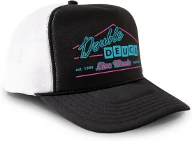 Black Rabbit Road House Double Deuce Logo Retro 80s Snapback Cap
