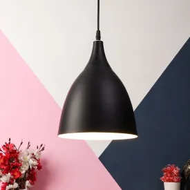 Black-White Metal Hanging Light m-42-bk w-new