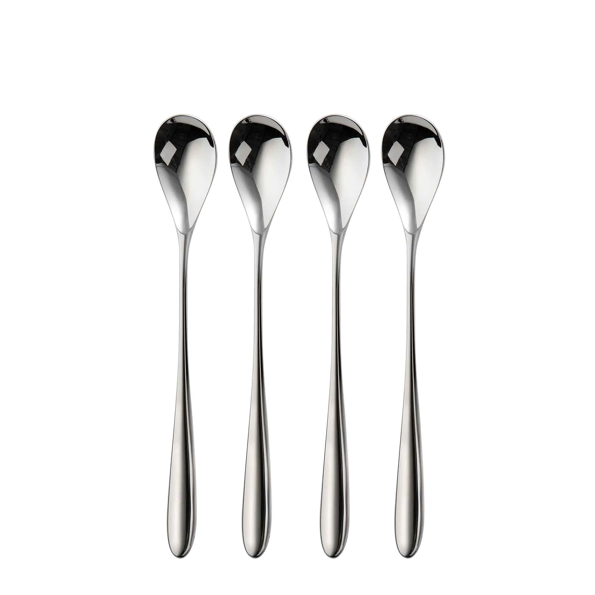 Bourton Bright Long Handled Spoon, Set of 4