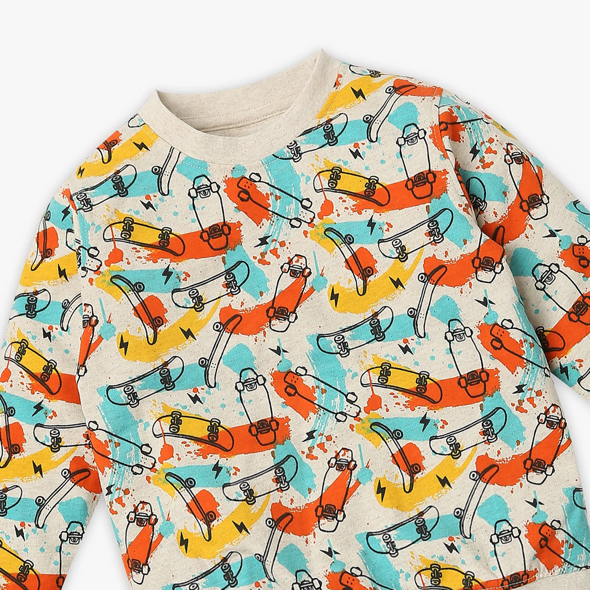 Boys Regular Fit Printed Sweatshirt