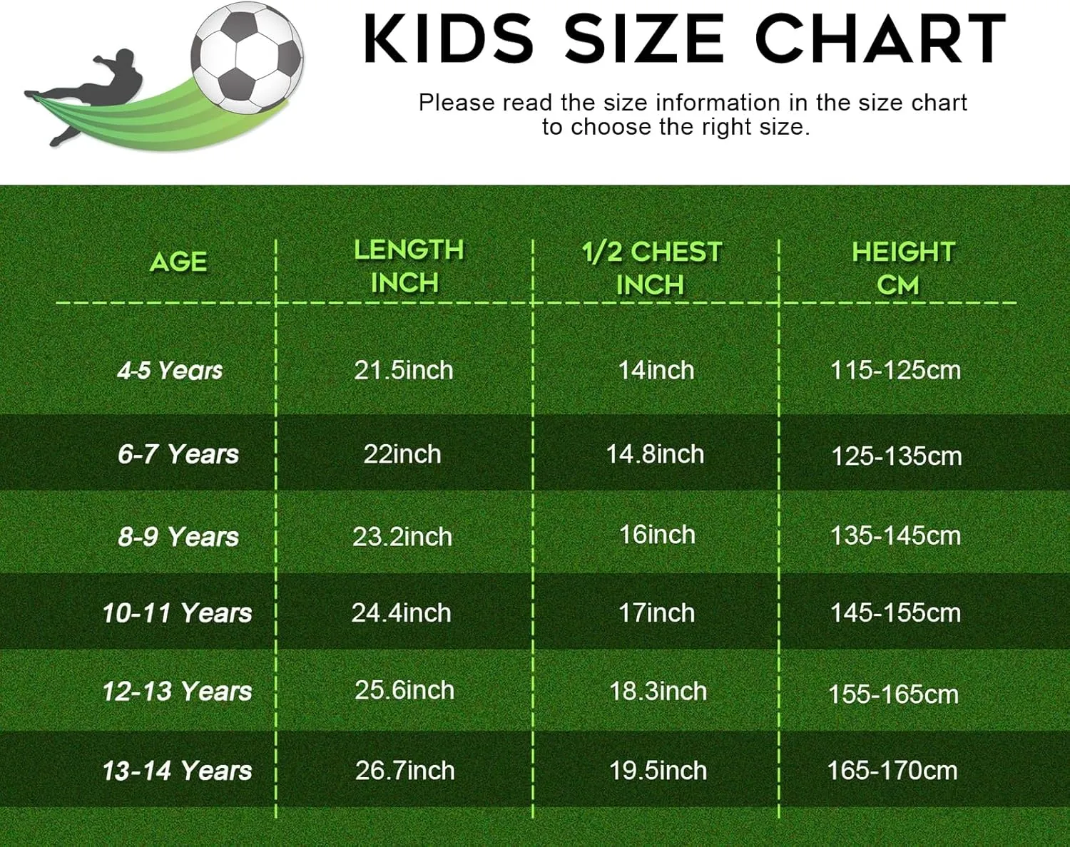 Boys' Soccer Jersey Youth Football Uniform Sports Shirt Kit for Kids Age 4-14,Soccer Birthday Gift