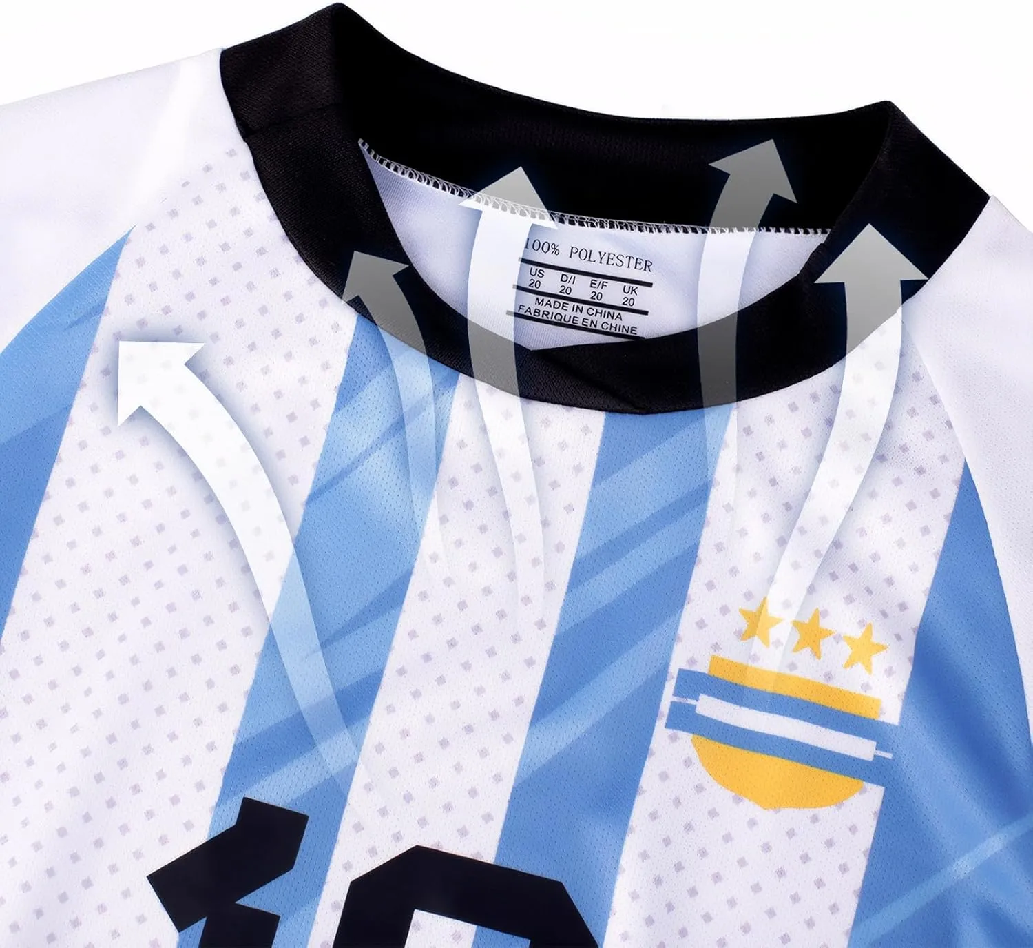Boys' Soccer Jersey Youth Football Uniform Sports Shirt Kit for Kids Age 4-14,Soccer Birthday Gift