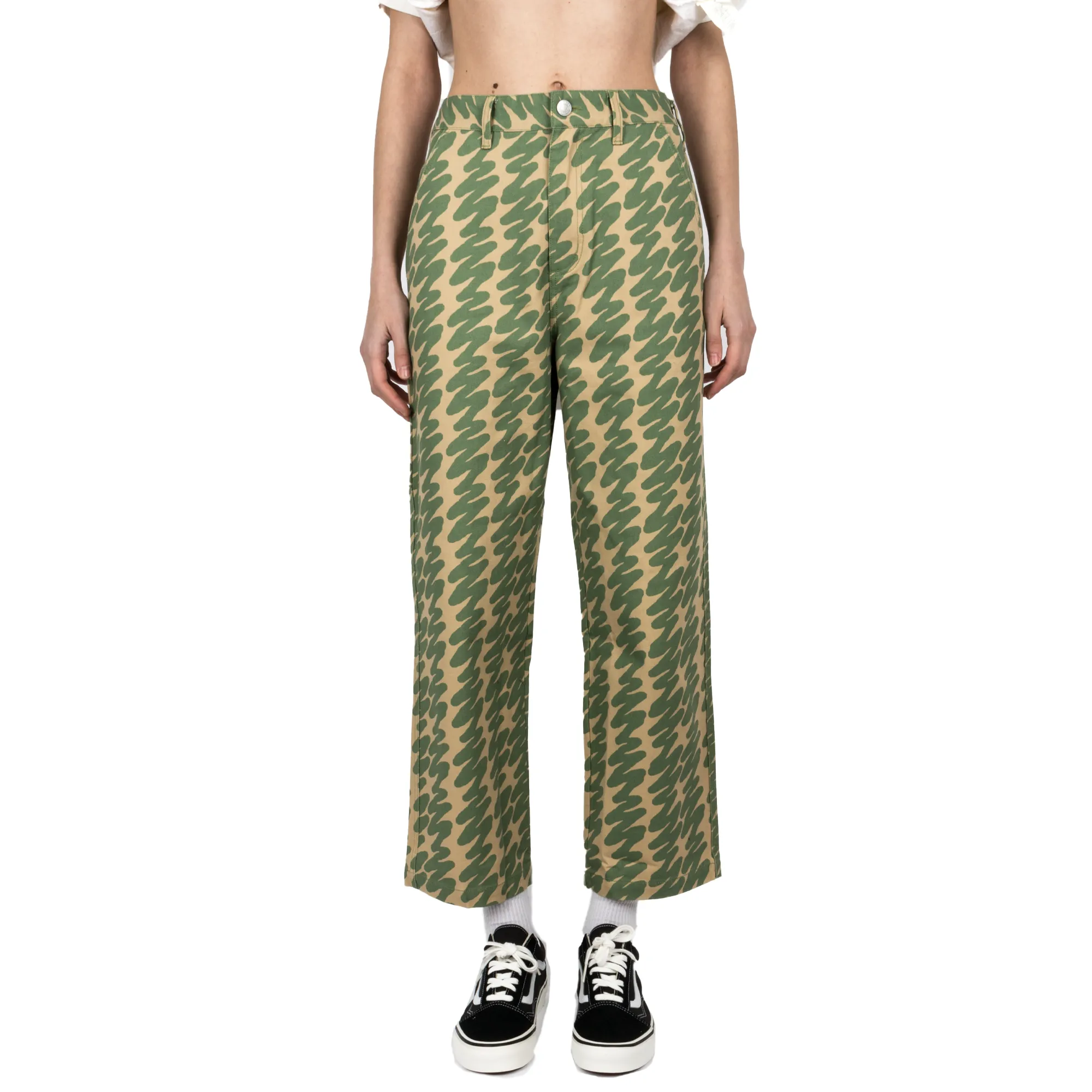 Brighton Printed Carpenter Pant - Green