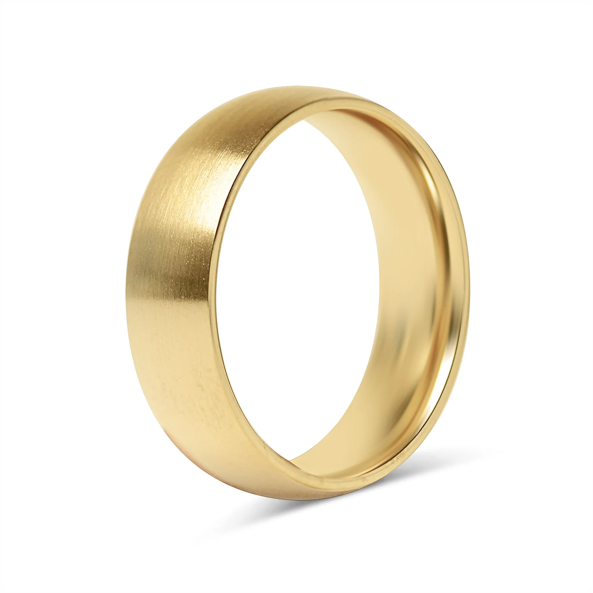Brushed Matte 18K Gold PVD Coated Stainless Steel Ring / CFR7030