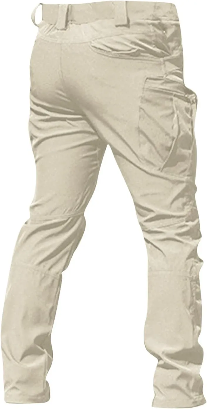Cargo Pants for Men Baggy Ripstop Pants Multi Pockets Outdoor Work Hiking Pants Match Mens Wild Cargo Pants