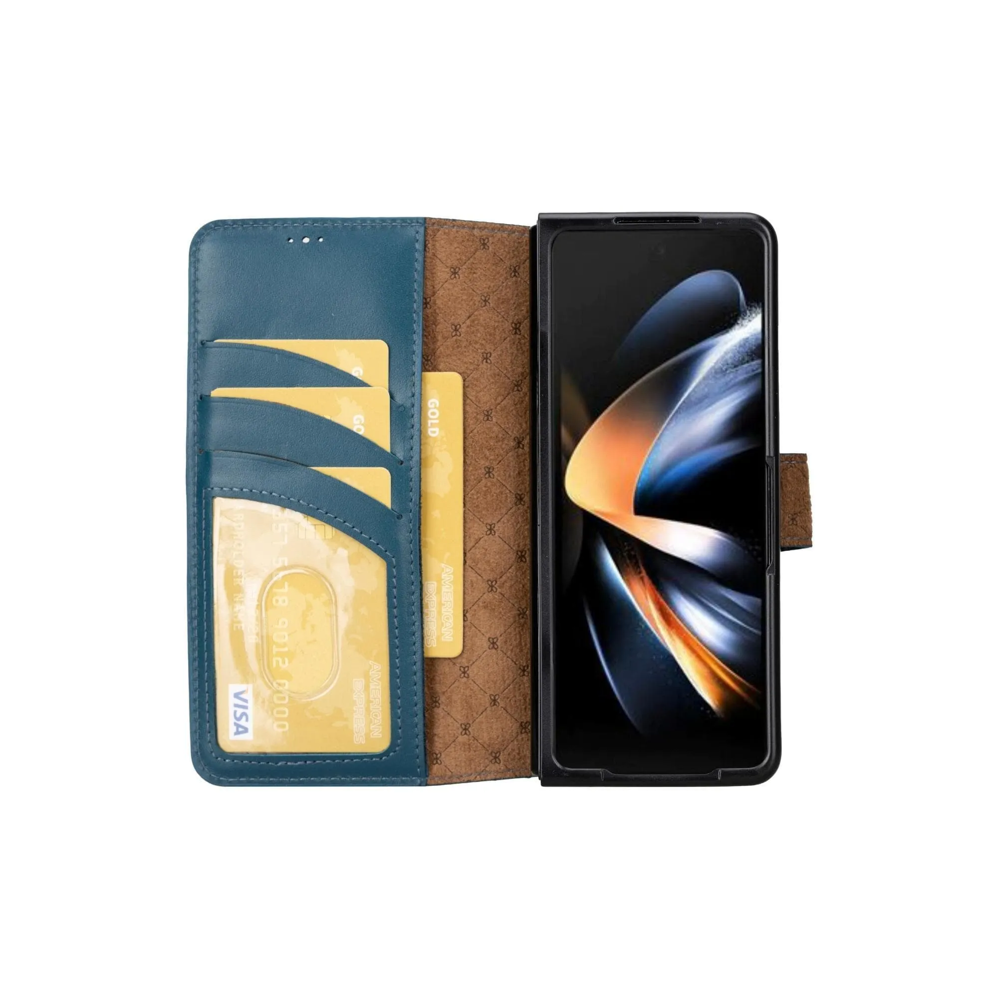 Carter Leather Samsung Galaxy Z Fold 5 Wallet Case