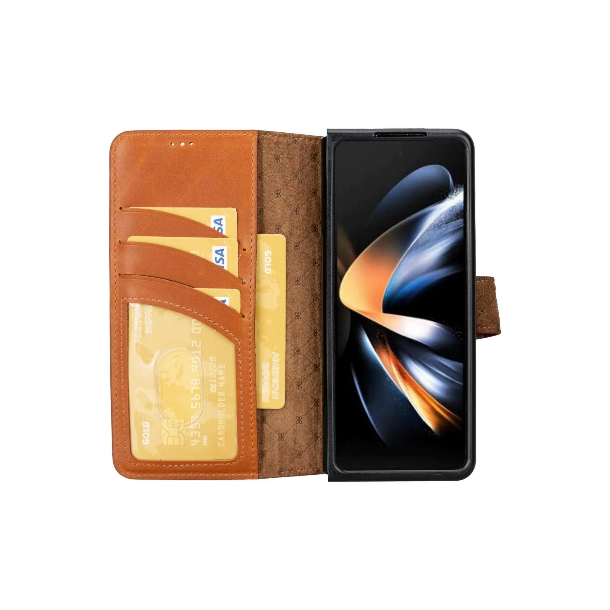 Carter Leather Samsung Galaxy Z Fold 5 Wallet Case