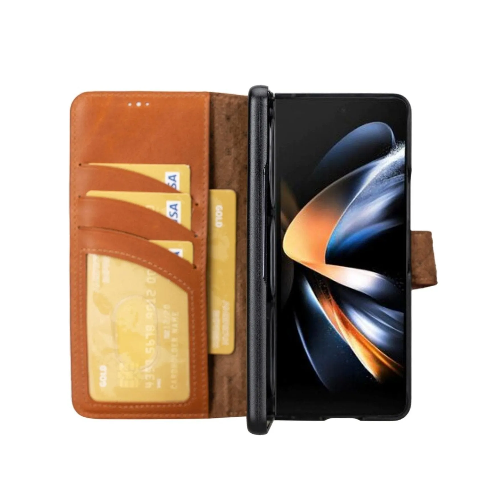 Carter Leather Samsung Galaxy Z Fold 5 Wallet Case