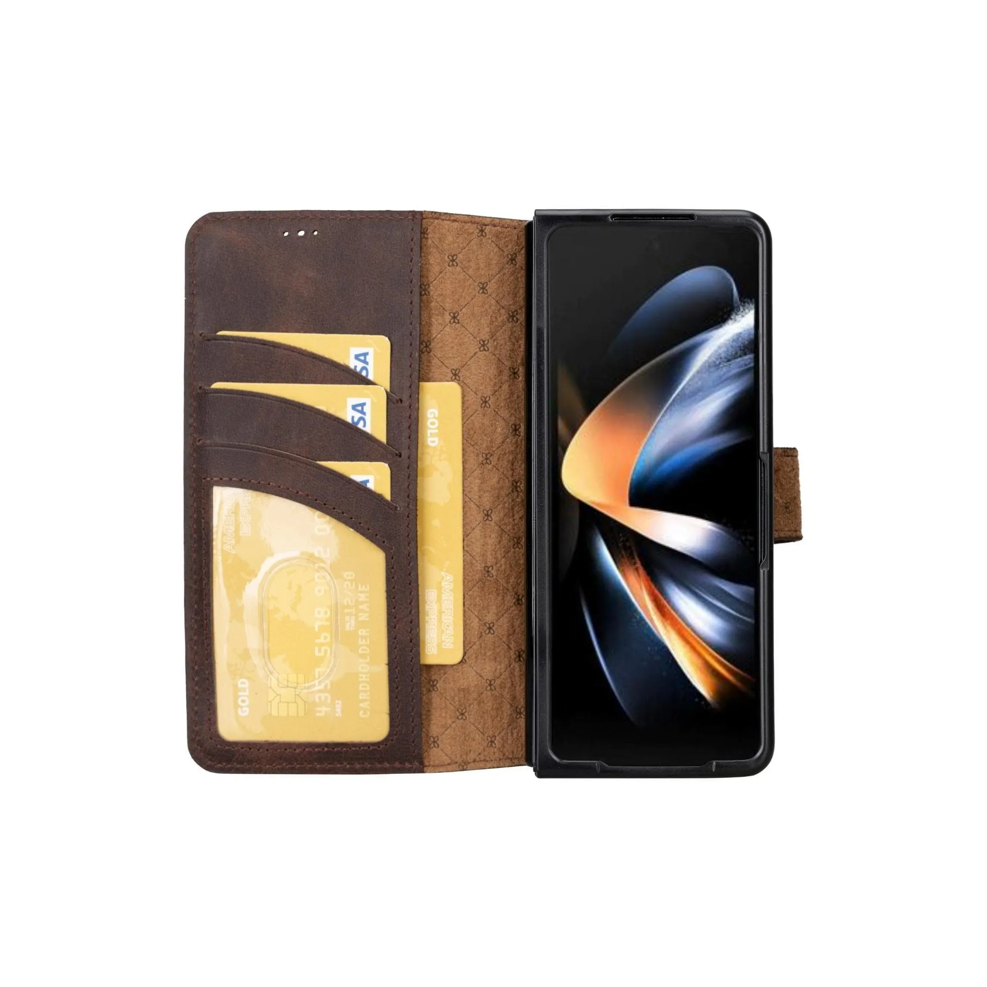 Carter Leather Samsung Galaxy Z Fold 5 Wallet Case