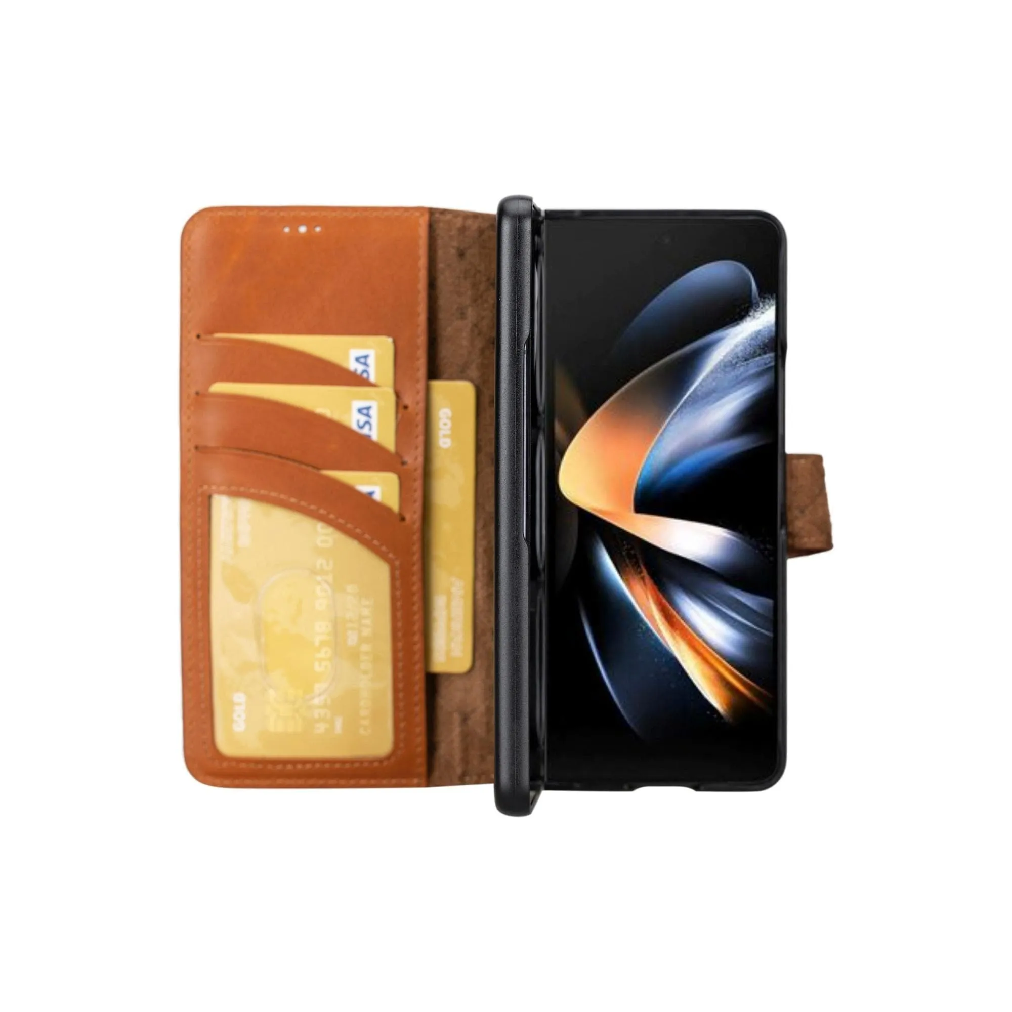 Carter Leather Samsung Galaxy Z Fold 5 Wallet Case