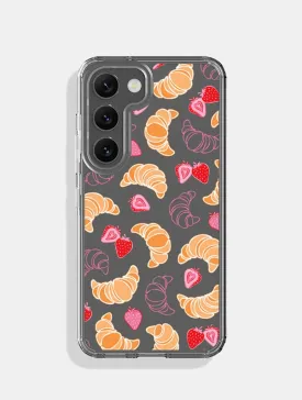 Croissants & Strawberries Android Case
