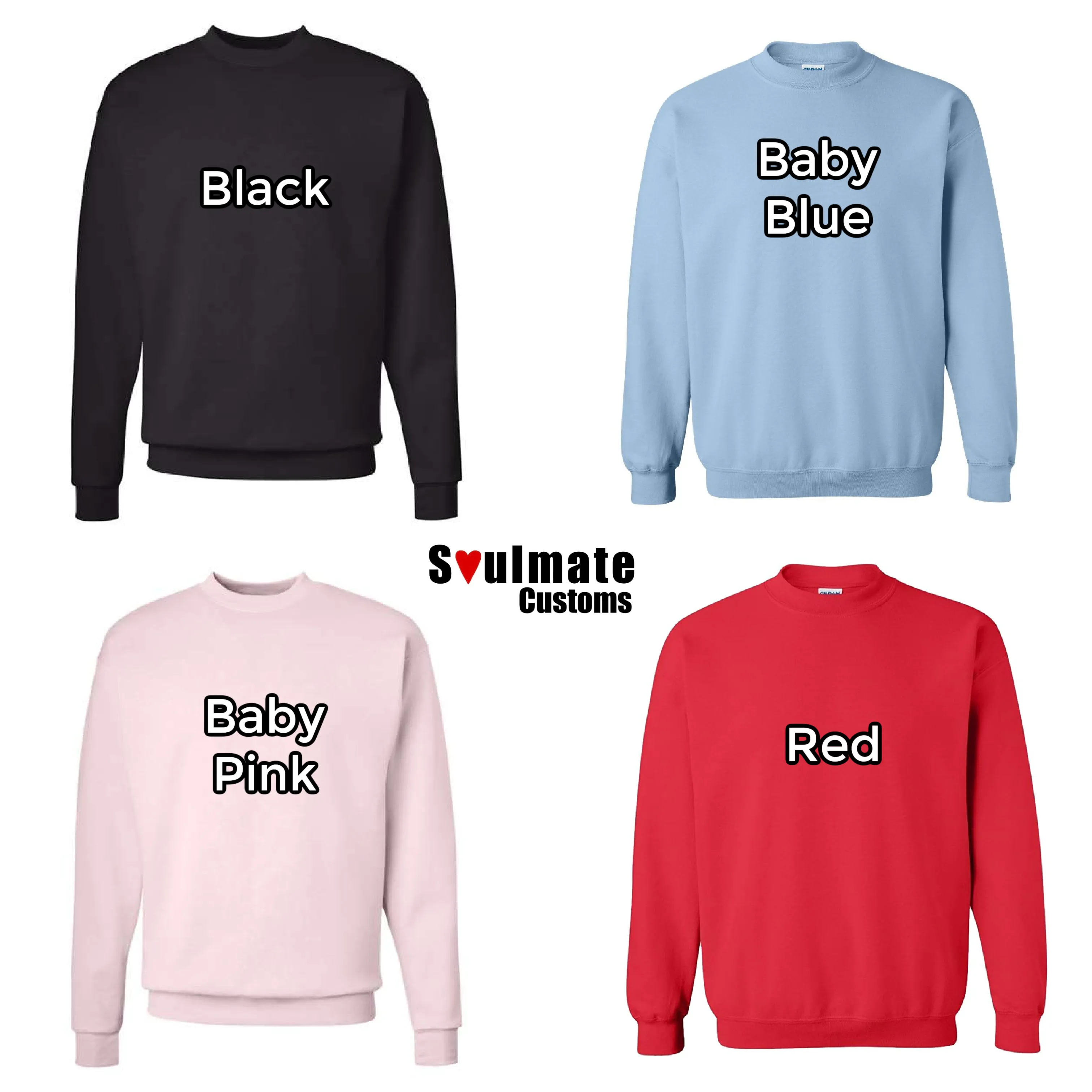 Custom Soulmate© Embroidery Children Sweatshirt