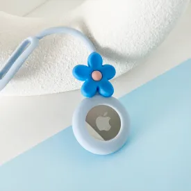 Cute Flower AirTag Case - Blue