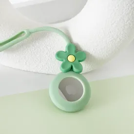Cute Flower AirTag Case - Green