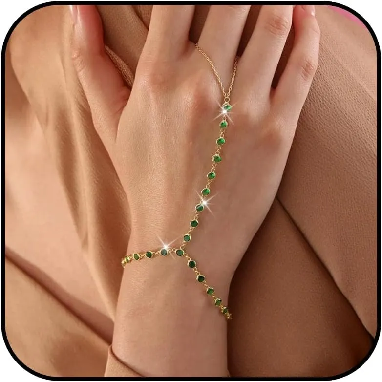 Dainty Gold Bracelets for Women Trendy Evil Eye Bracelets Hand Chain Bracelet Turkish Lucky Hand Jewelry Gifts