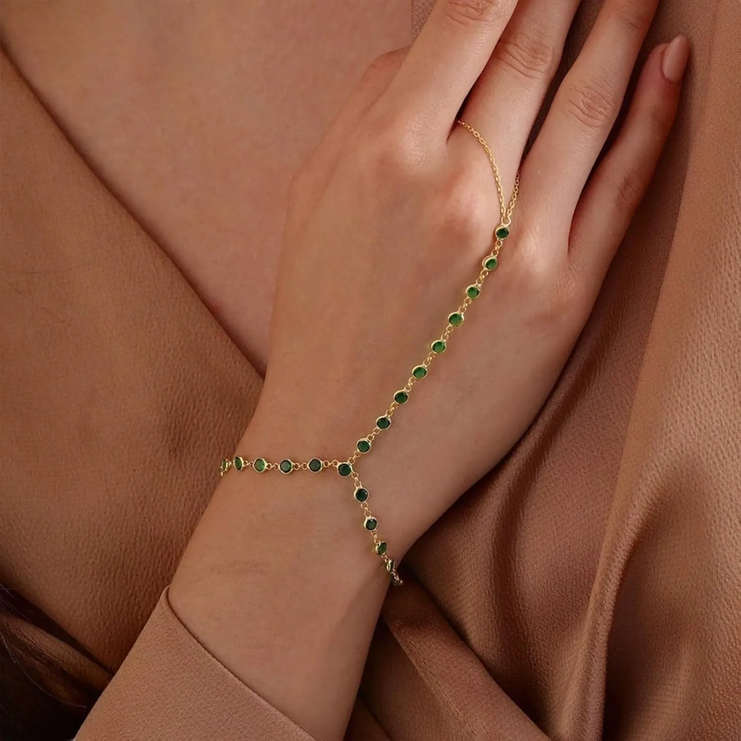 Dainty Gold Bracelets for Women Trendy Evil Eye Bracelets Hand Chain Bracelet Turkish Lucky Hand Jewelry Gifts