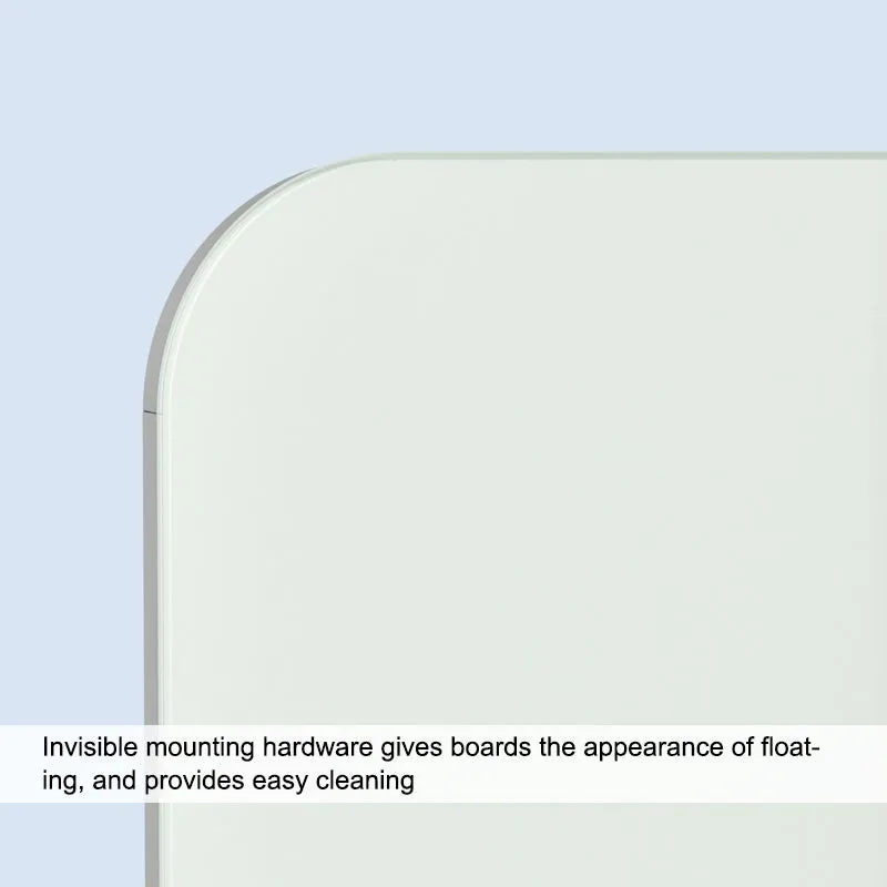 Deluxe Magnetic Dry-Erase Glass Boards w/ Hideaway Tray