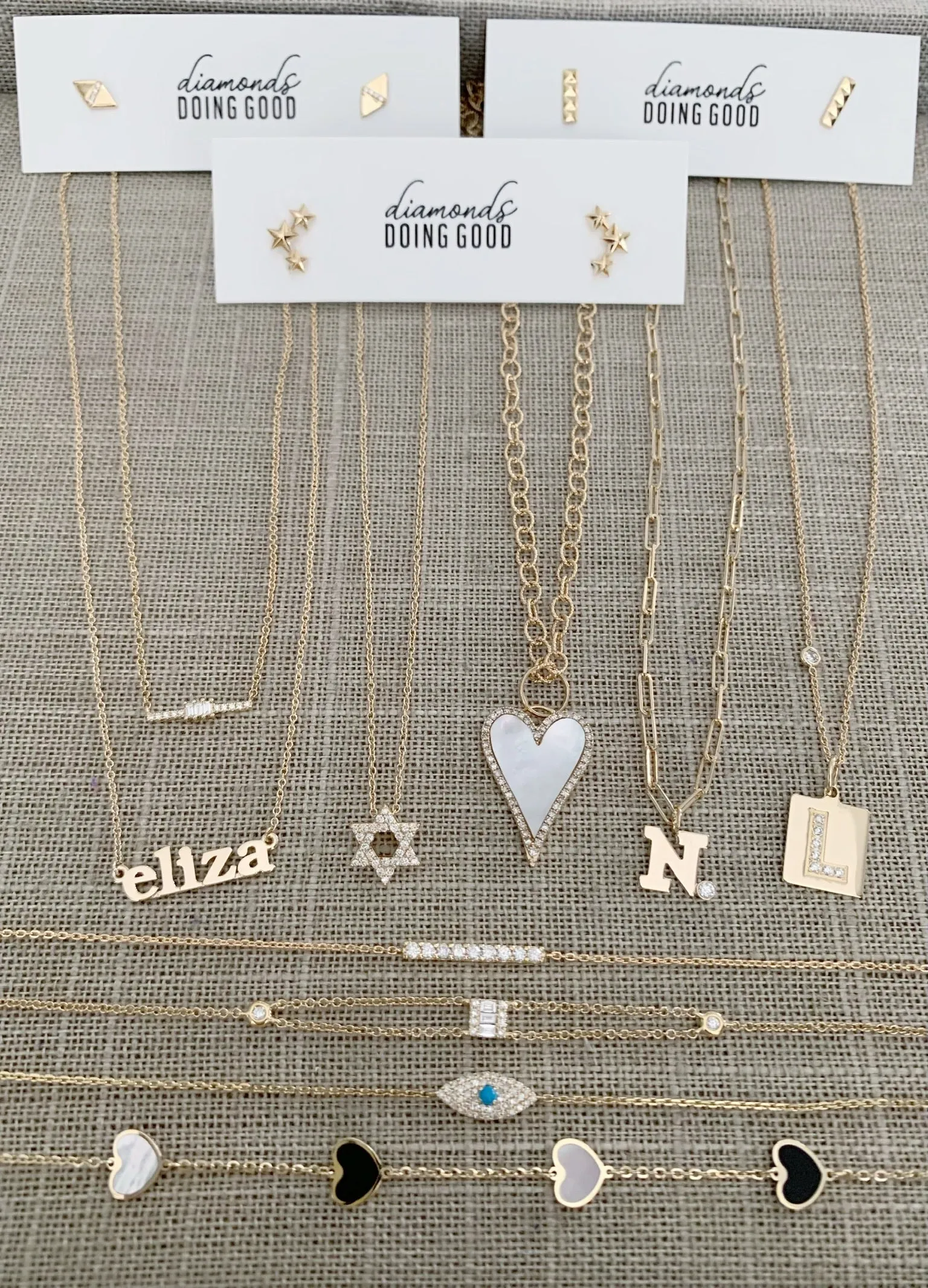 Diamond Initial Scrabble Tile Charm