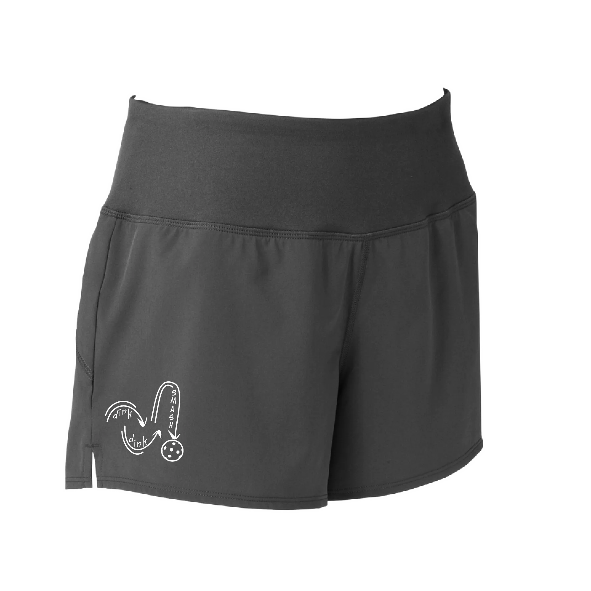 Dink Dink Smash (White) | Women's Pickleball Shorts