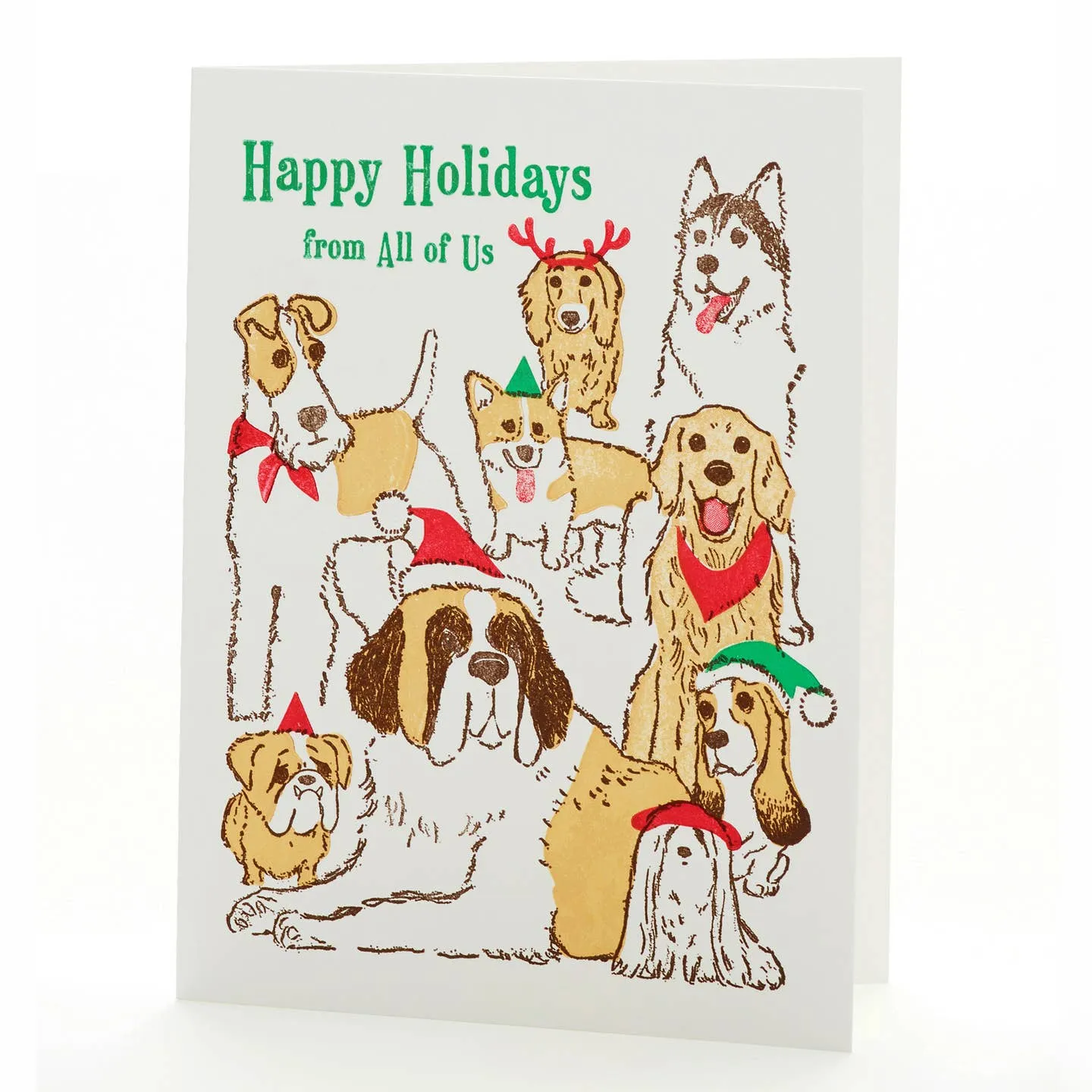 Dogs Happy Holidays - Set of 6
