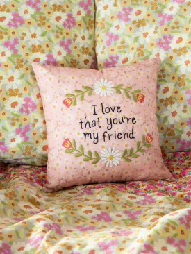 Embroidered Giving Pillow - Friend