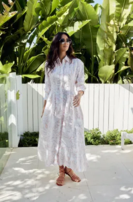 Emma Dress Printed Linen - Wholesale