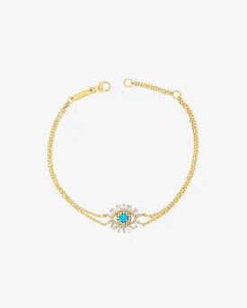 Evil Eye Mini Turquoise Bracelet