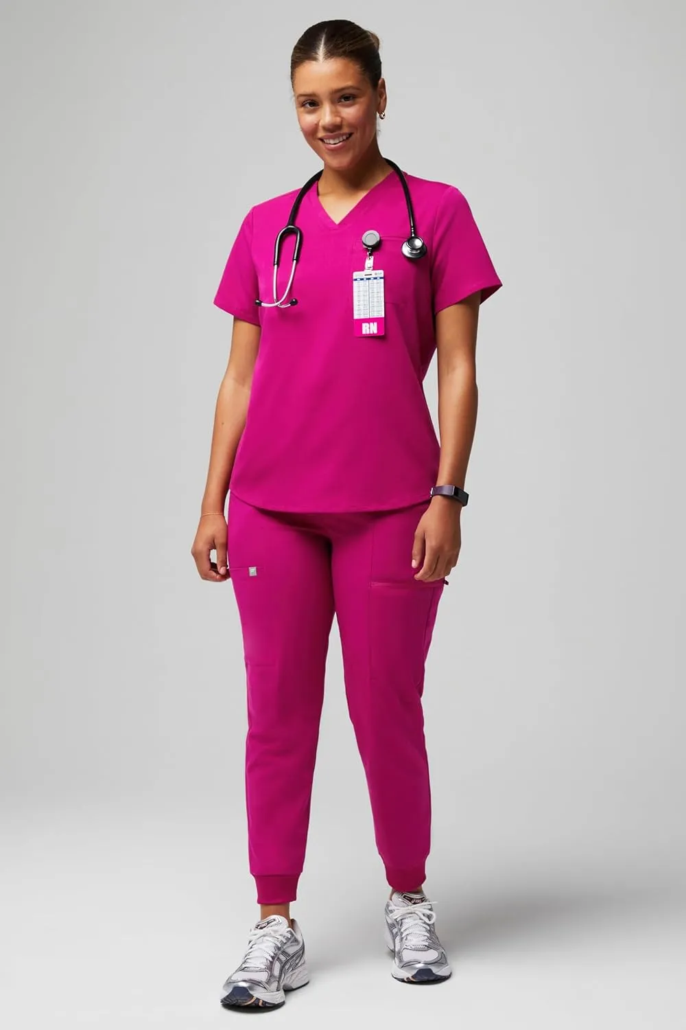 Fabletics Women's Active Scrub Jogger - MotionTech, Pocket-Packed, Lightweight, Wrinkle-Resist, Semi-Slim Fit