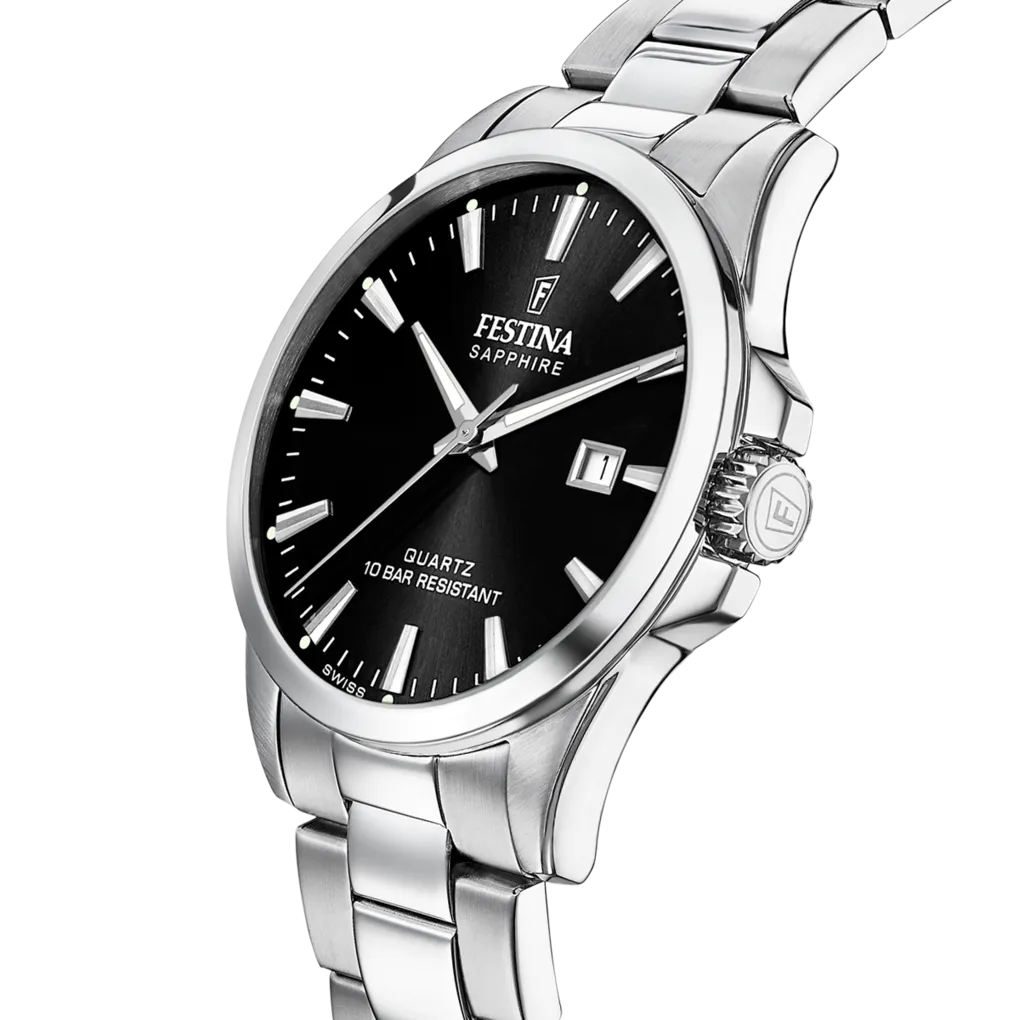 Festina Swiss Made Stainless Steel Analog Mens Watch I Model F20024/4 Quartz Movement