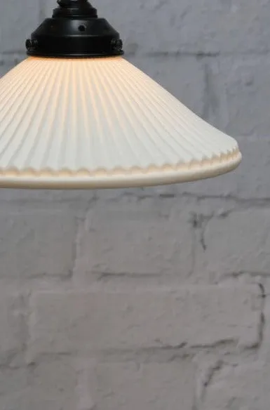 Florence Pleat Ceramic Loop Pendant