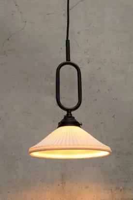 Florence Pleat Ceramic Loop Pendant