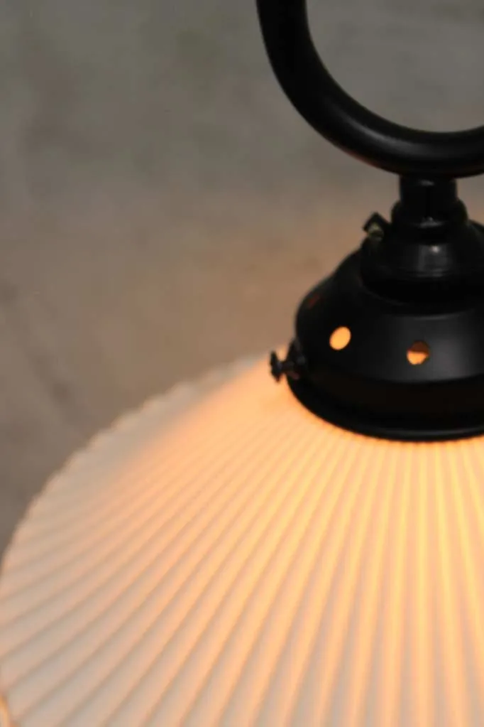 Florence Pleat Ceramic Loop Pendant