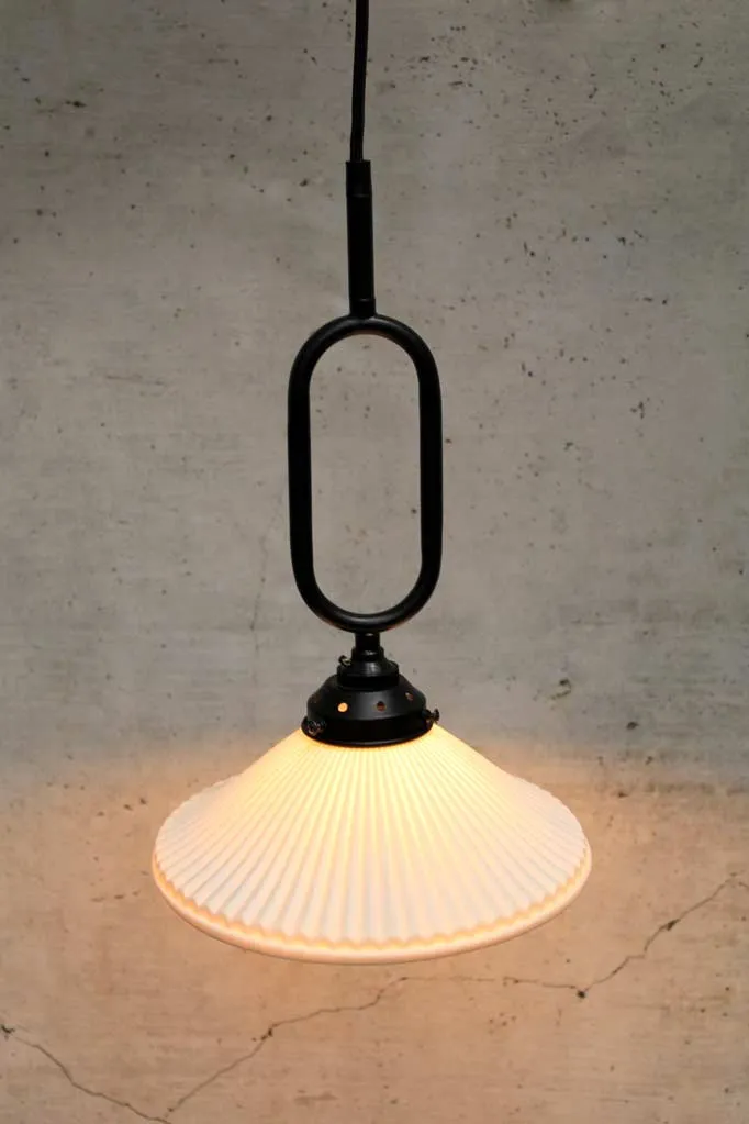 Florence Pleat Ceramic Loop Pendant