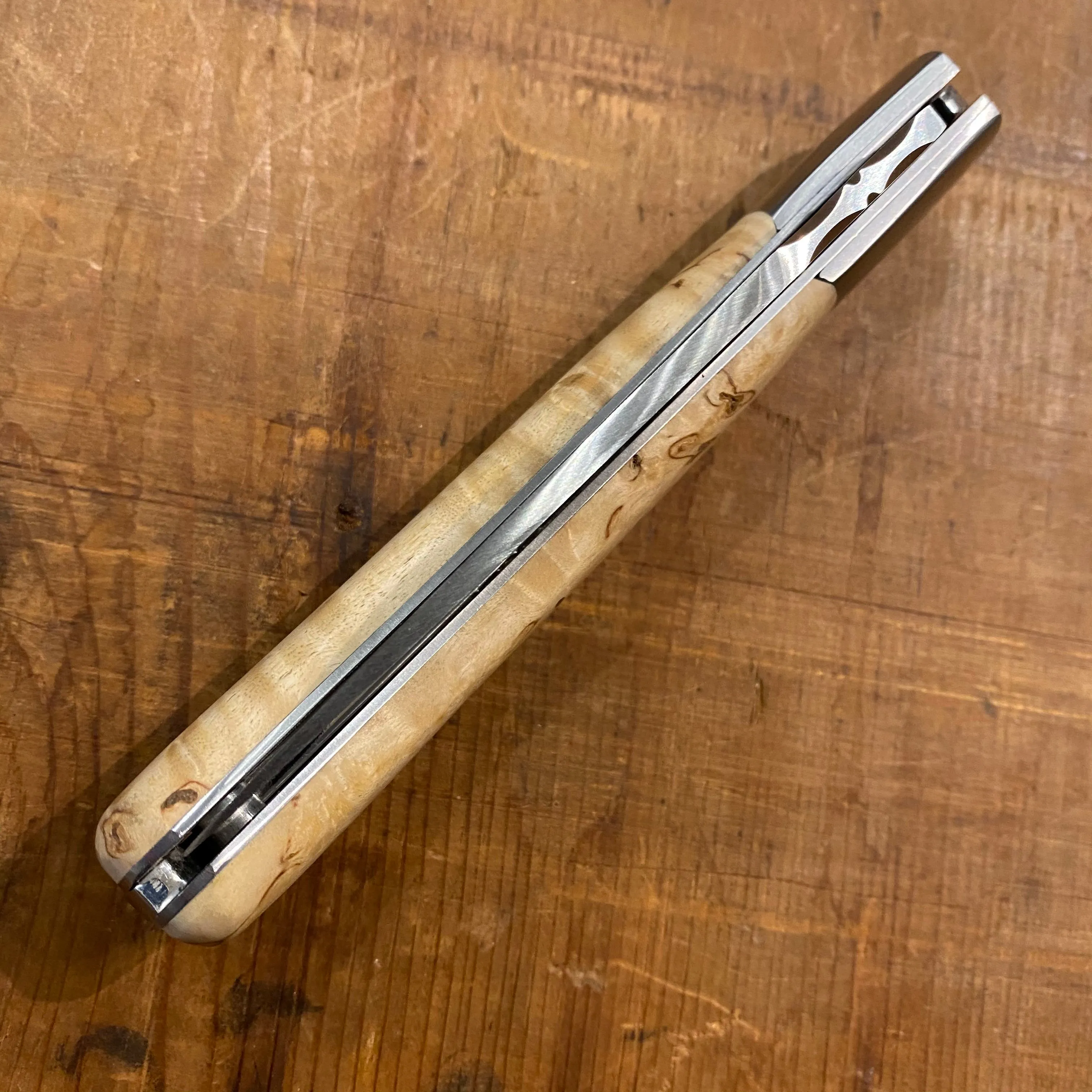 Fontenille Pataud Laguiole Sport 13cm Pocket Knife Curly Birch Lockback