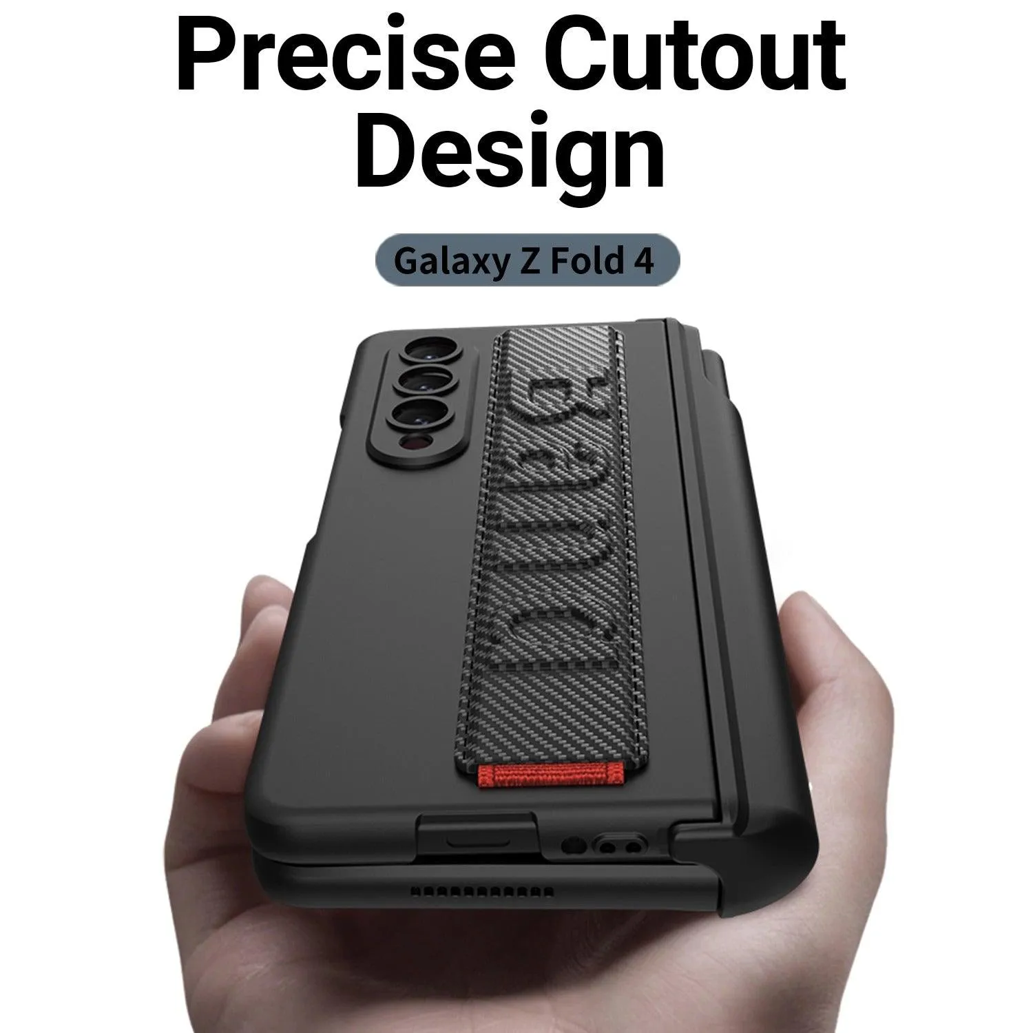 Fumi Protective Case With Magnetic Pen Hinge And Screen Protector for Galaxy Z Fold 4