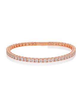 Georgini Selena 3Mm Tennis Bracelet - Rose Gold