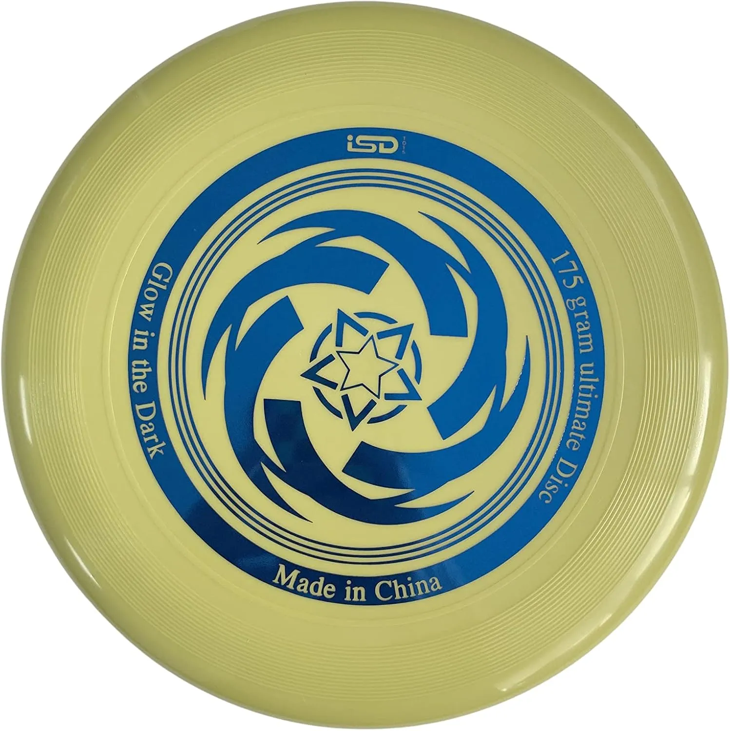 Glow in The Dark Ultimate with Soft Grip Frisbee Disc 175 Grams,10.5 inches Sport Disc, Great for Backyard, Park, Beach, Camping, pet and More
