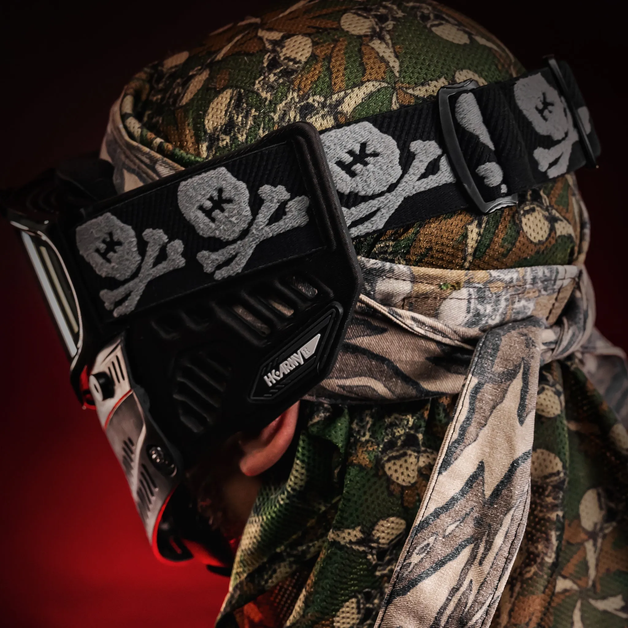 Goggle Strap - Bones Grey