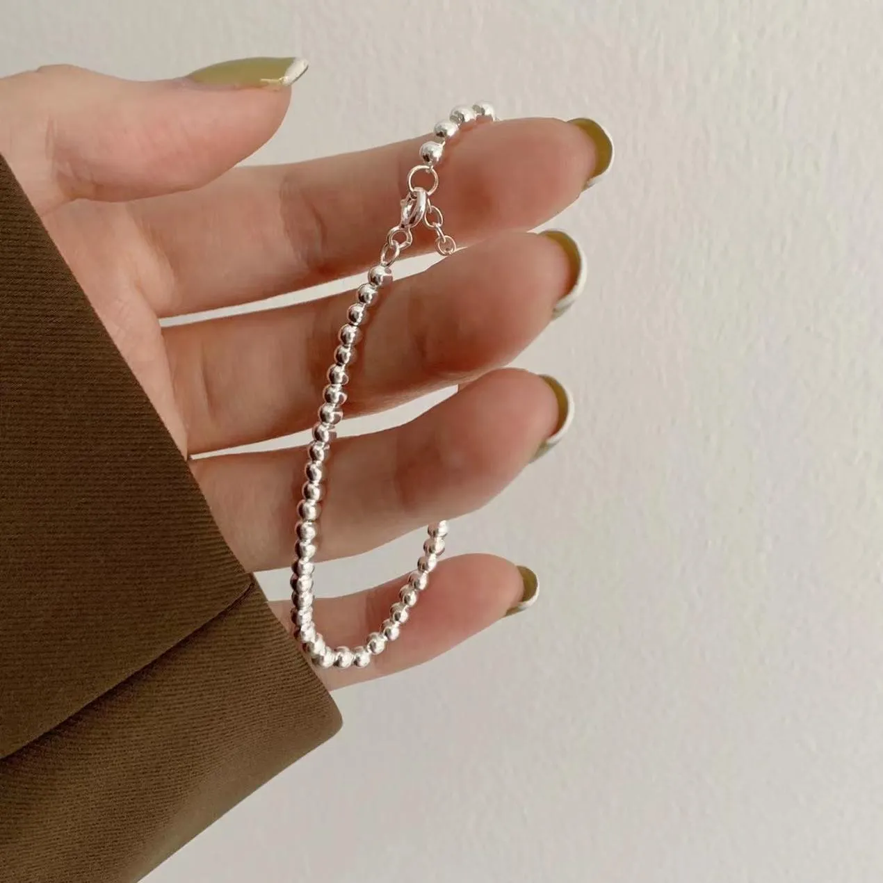Stunning 24K Gold Plated Beaded Bracelet for Women