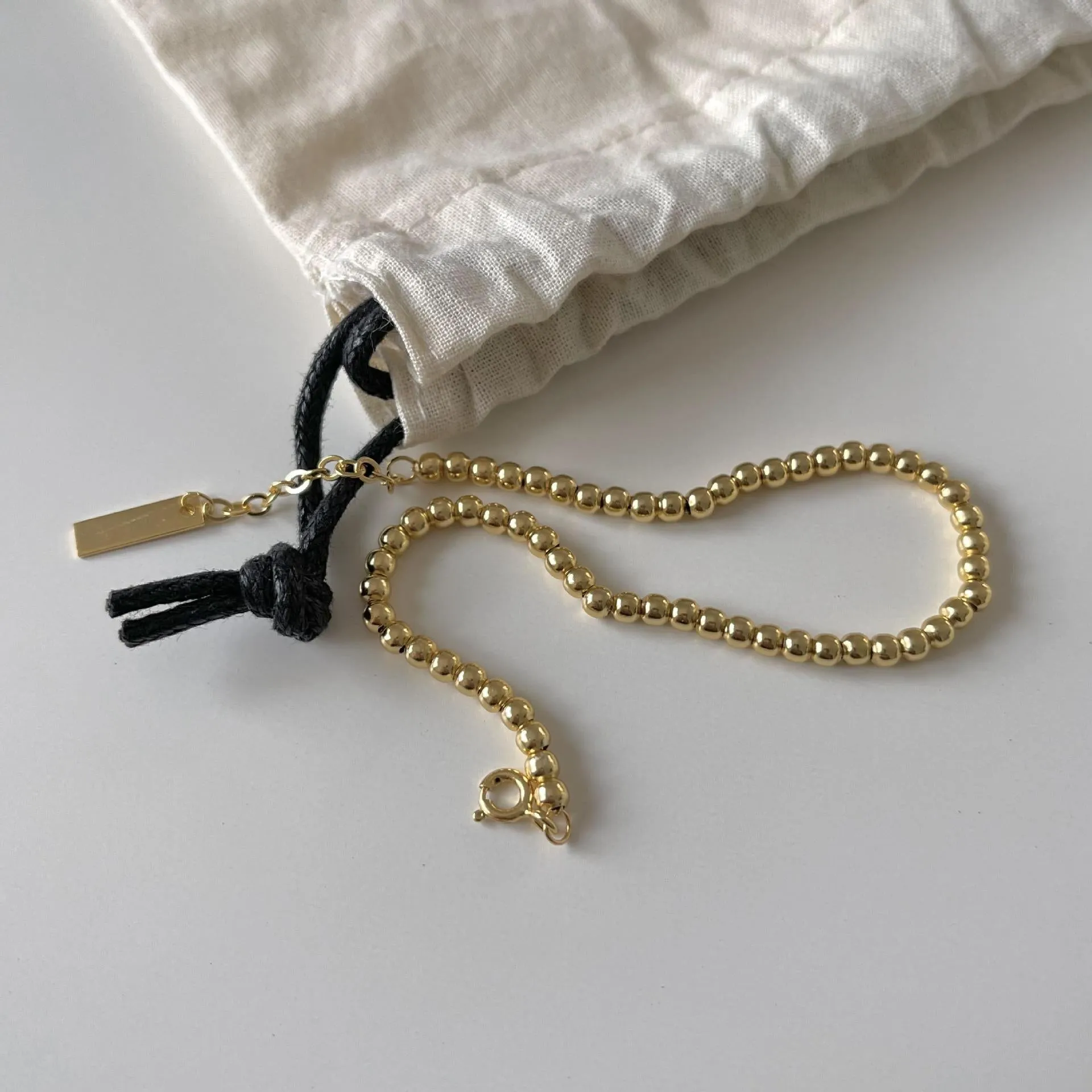 Stunning 24K Gold Plated Beaded Bracelet for Women