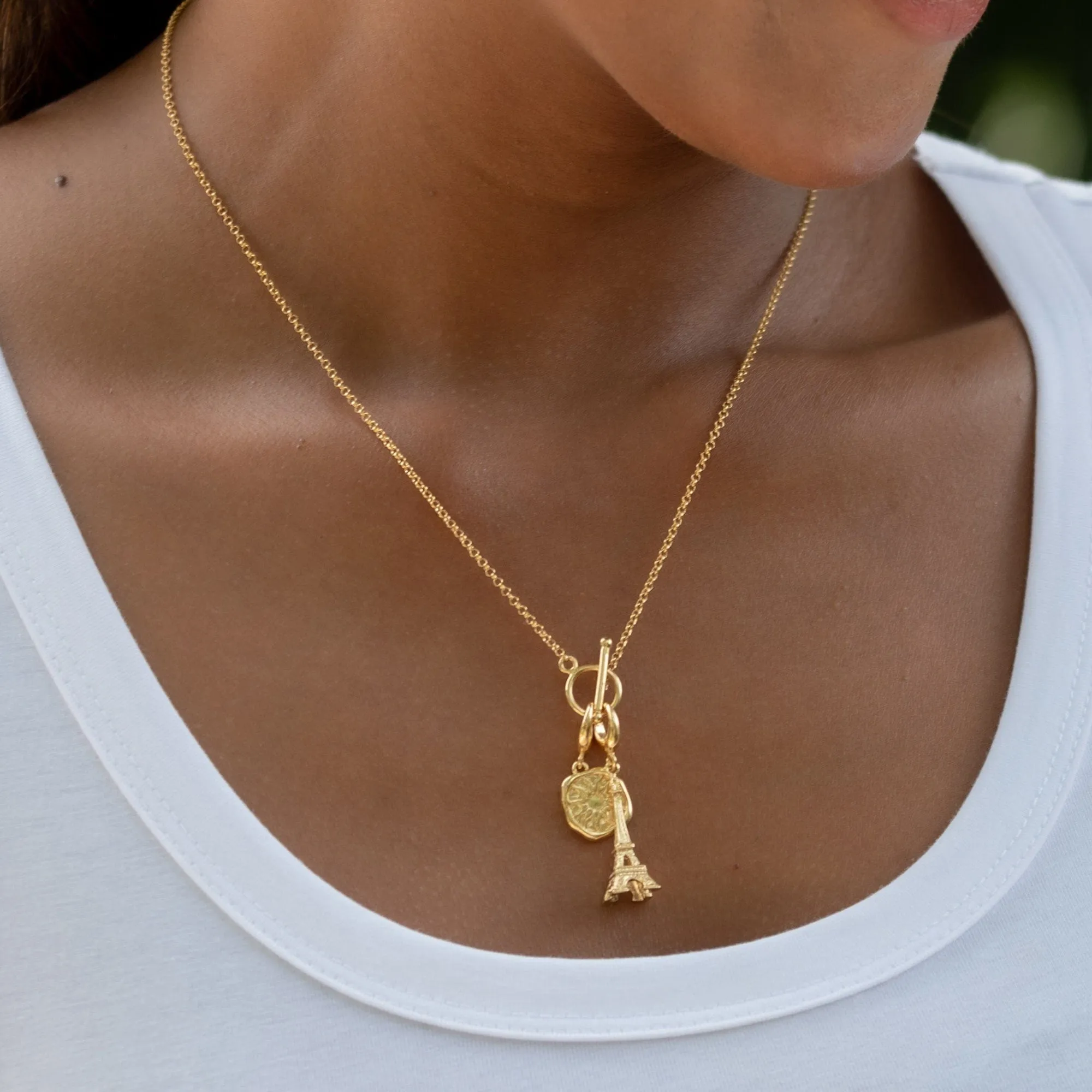 Gold Plated Eiffel Tower Charm