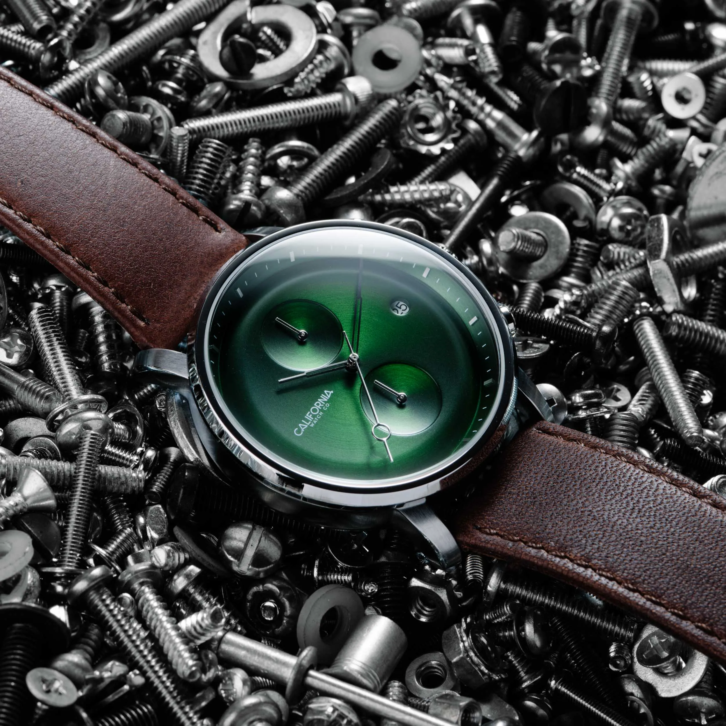 Golden Gate Chrono Leather Dark Brown Green