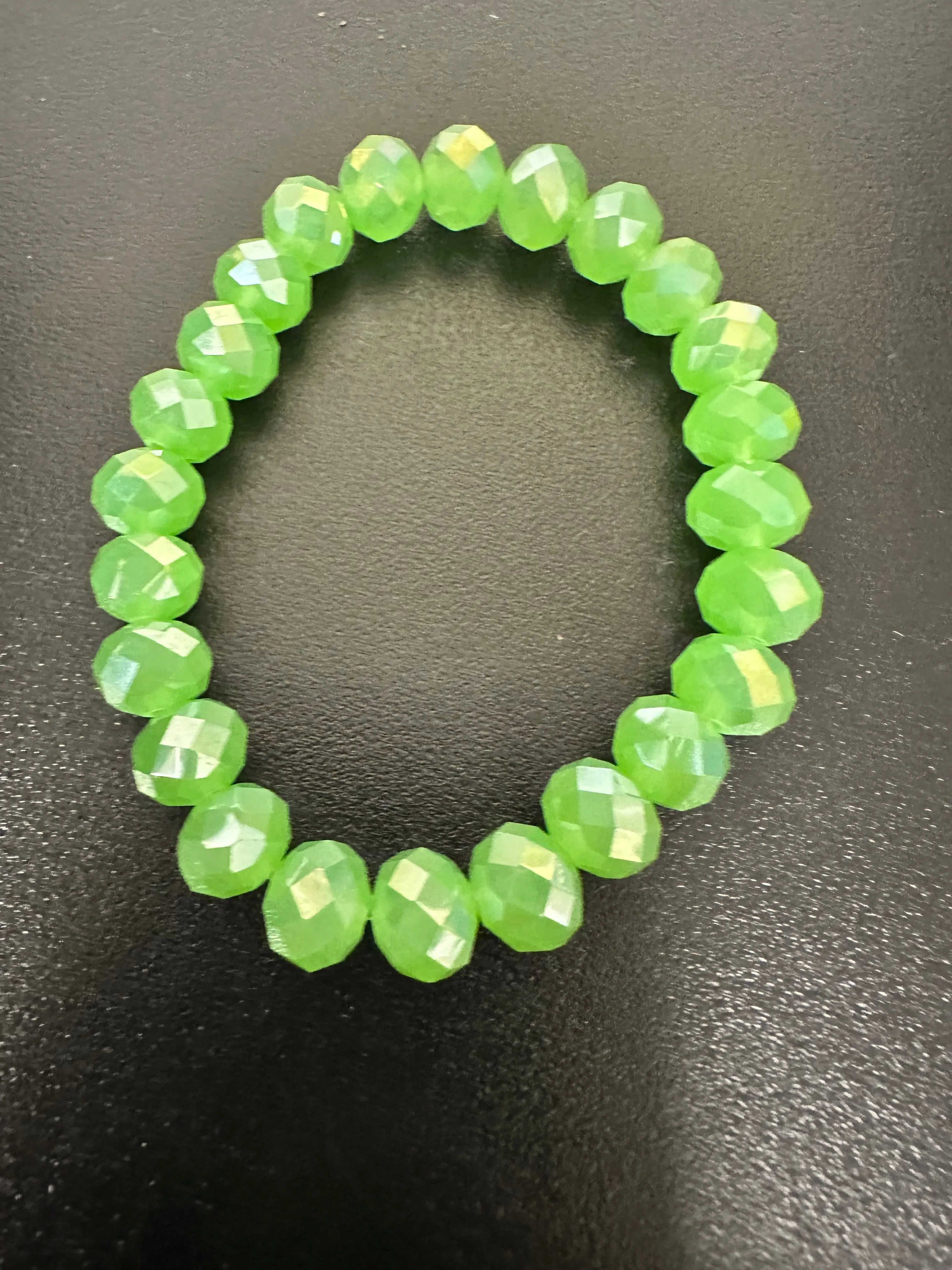 Gorgeous Hand Beaded Crystal Stretch Bracelet