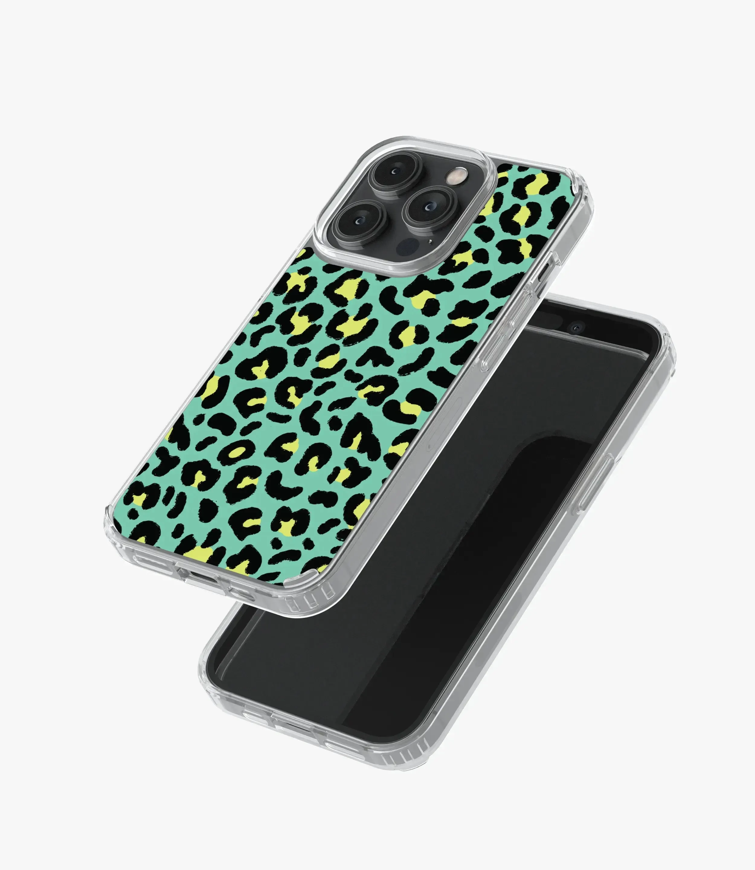 Green Leopard Print Silicone Case