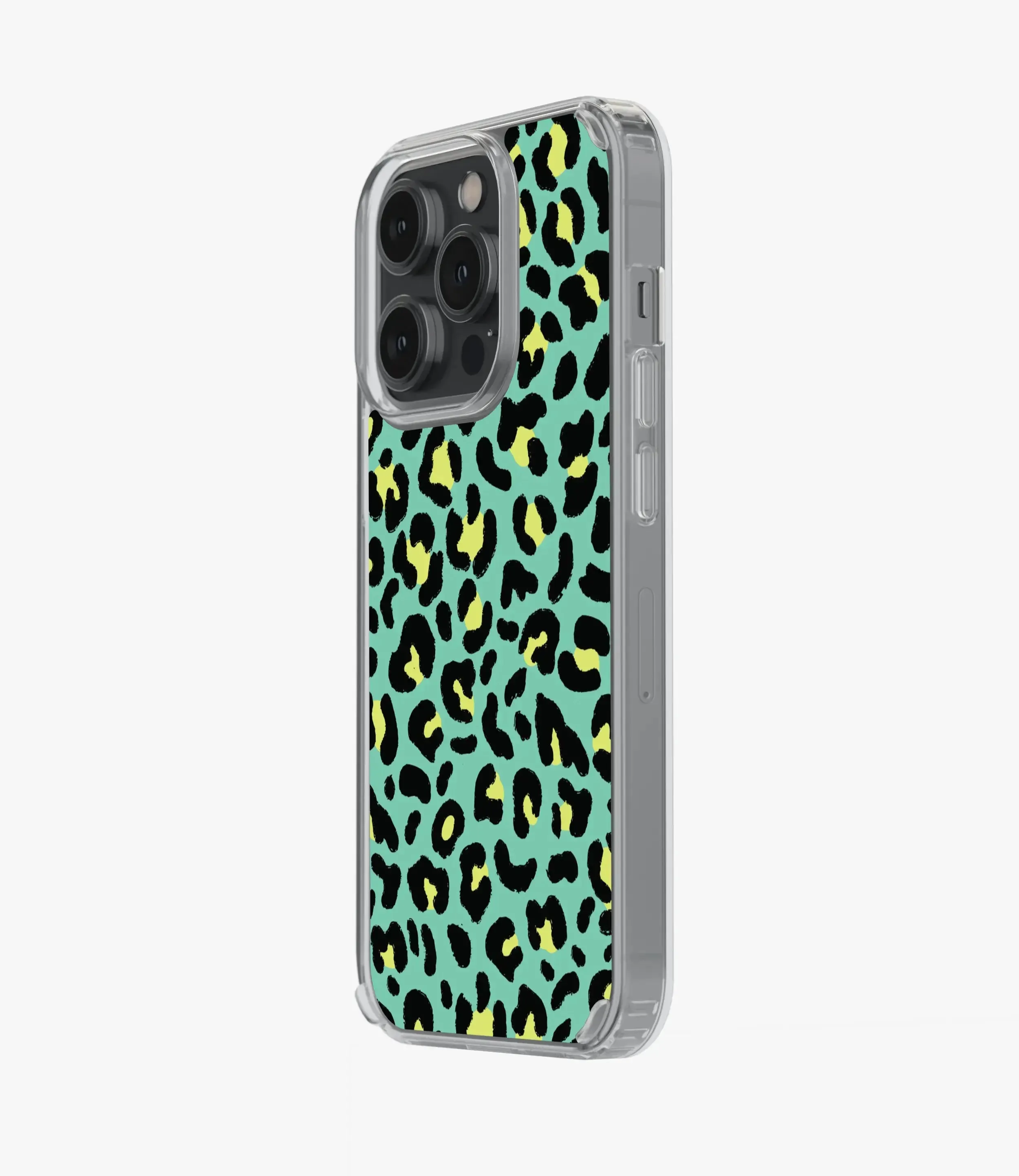 Green Leopard Print Silicone Case
